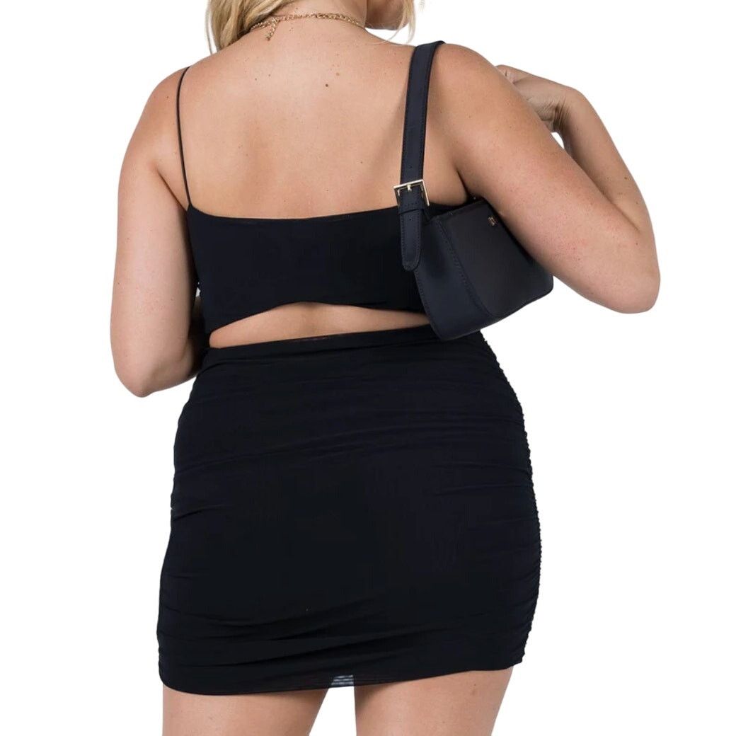 PRINCESS POLLY Princess Polly Holloway Wishes Mini Dress in Black, Size 6 Size M / US 6-8 / IT 42-44 - 2 Thumbnail