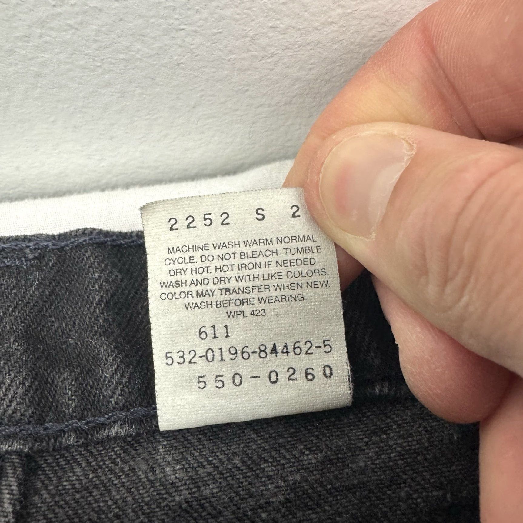 Levi's VINTAGE Levi's 550 Jeans Men's 34x30 Black Relaxed Tapered 90s Grunge USA Size US 34 / EU 50 - 6 Thumbnail