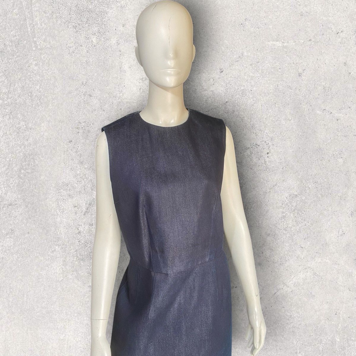 Comme des Garcons CDG Denim Midi Dress Size L / US 10 / IT 46 - 2 Thumbnail