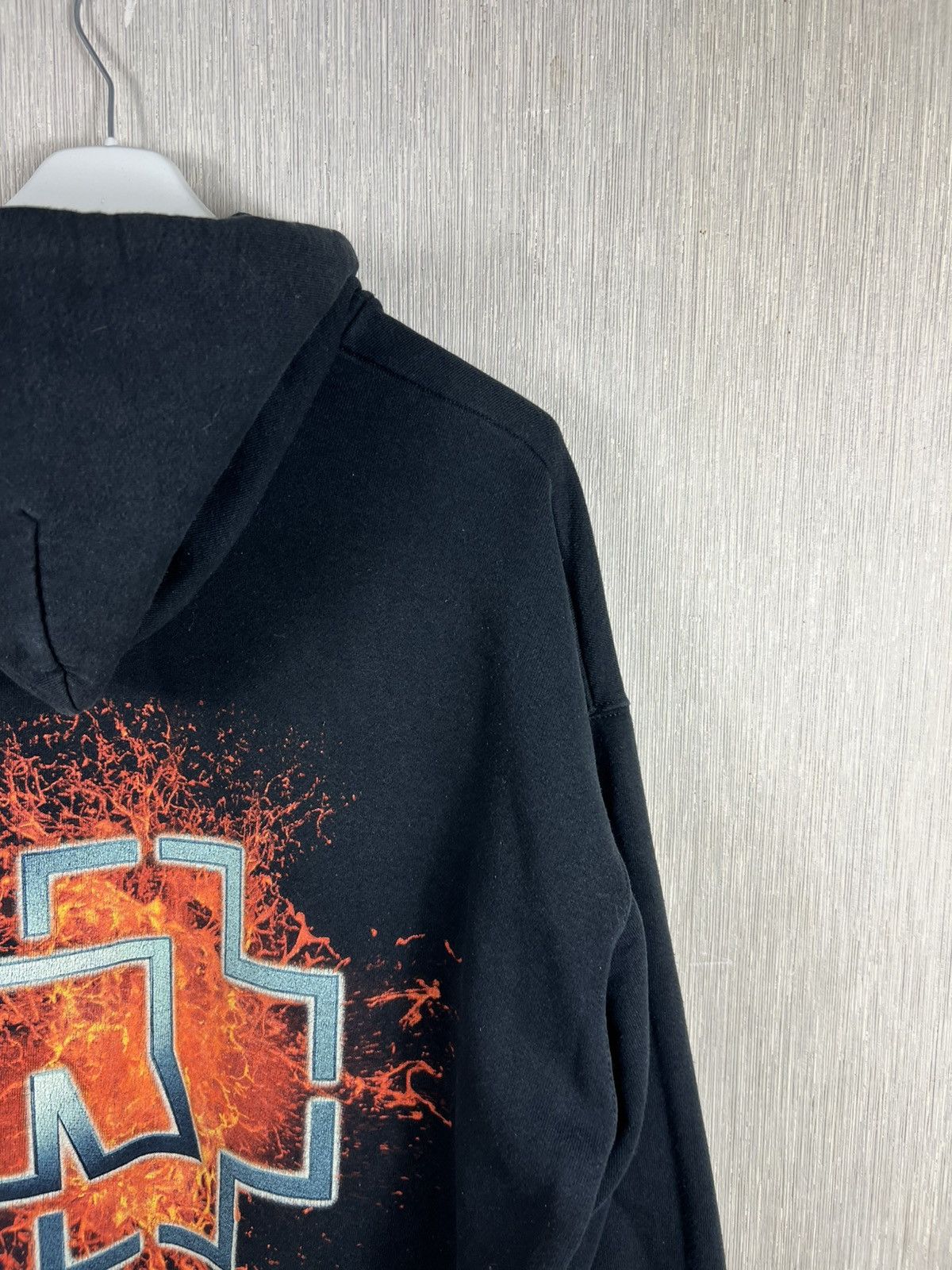 Balenciaga Vintage 90s Rammstein fire splash hoodie central logo retro Size US XXL / EU 58 / 5 - 15 Thumbnail