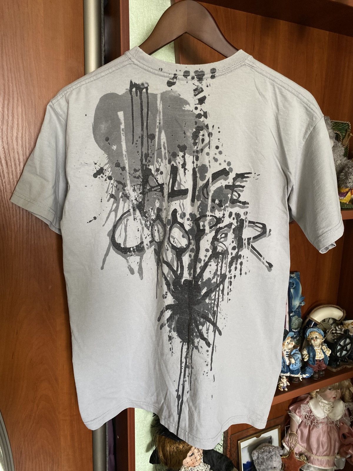 Band Tees Vintage Y2K Alice Cooper face AOP spider Crazy Metal Tee Size US M / EU 48-50 / 2 - 2 Thumbnail