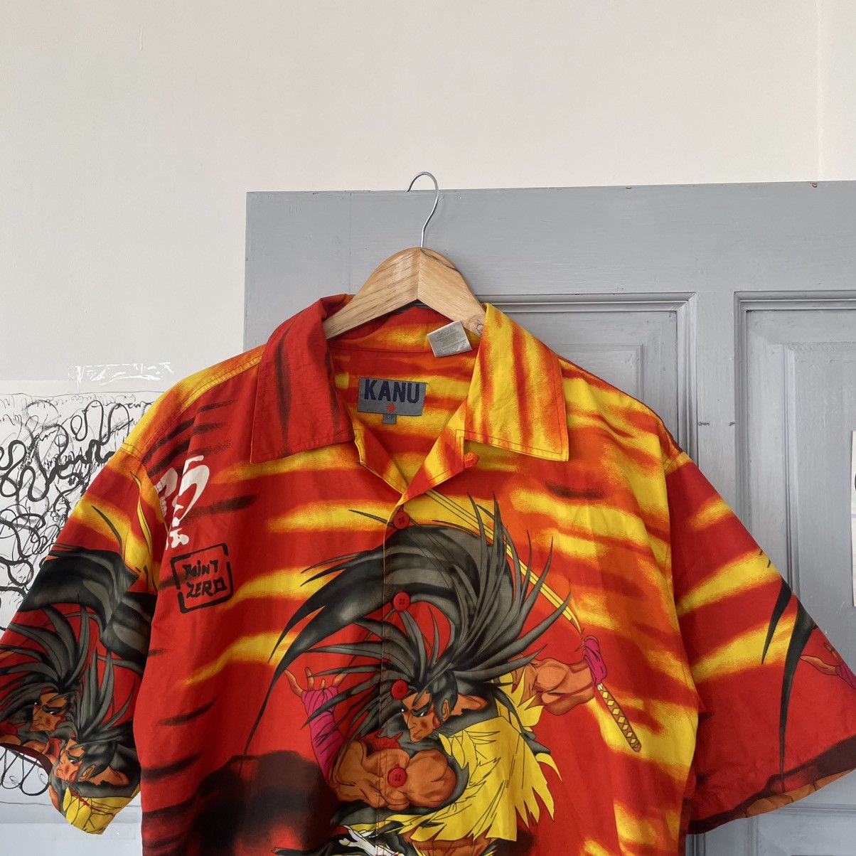Japanese Brand × Vintage Vintage 90's Shodown Samuri Goku Anime Single Stitch Shirt Size US S / EU 44-46 / 1 - 3 Thumbnail