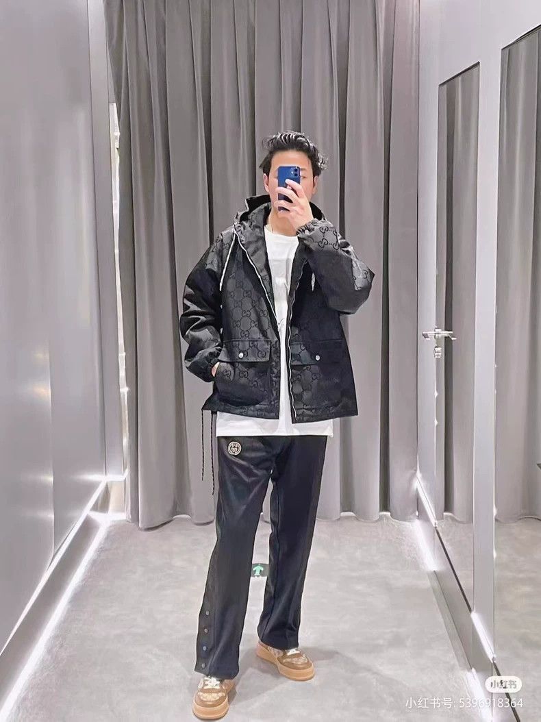 Gucci Gucci Popular old flower full logo windbreaker 2502-Nextarr Size US XXL / EU 58 / 5 - 7 Thumbnail