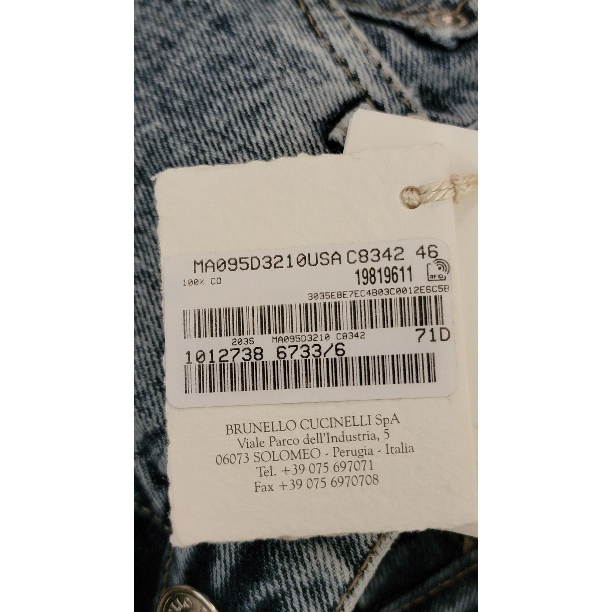 Brunello Cucinelli Brunello Cucinelli Men’s Acid Wash Jeans - Size IT 46 (US 32 Size US 32 / EU 48 - 12 Thumbnail