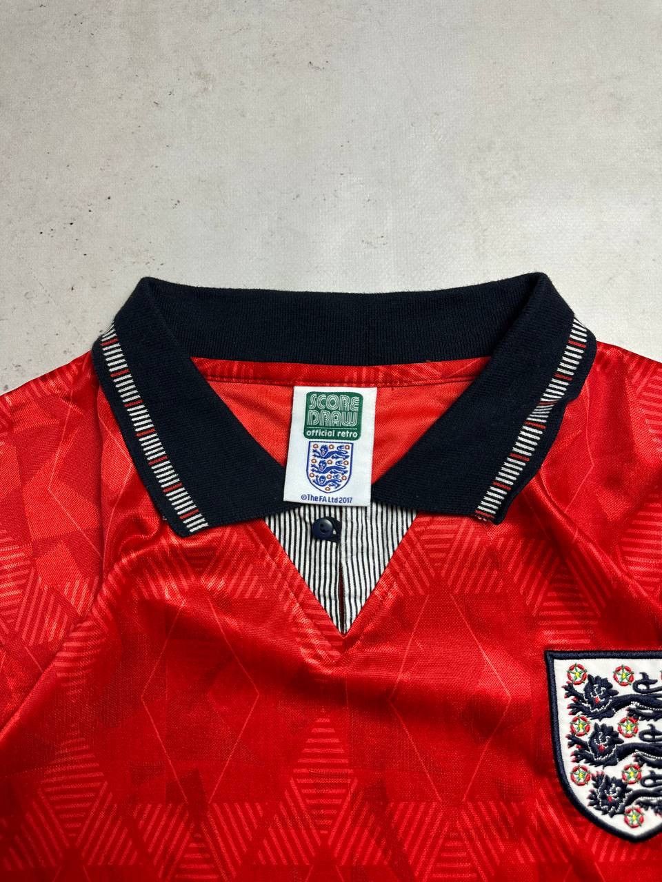 Vintage Vintage England Score Draw Jersey Blockcore T-shirt Y2K M Size US M / EU 48-50 / 2 - 3 Thumbnail