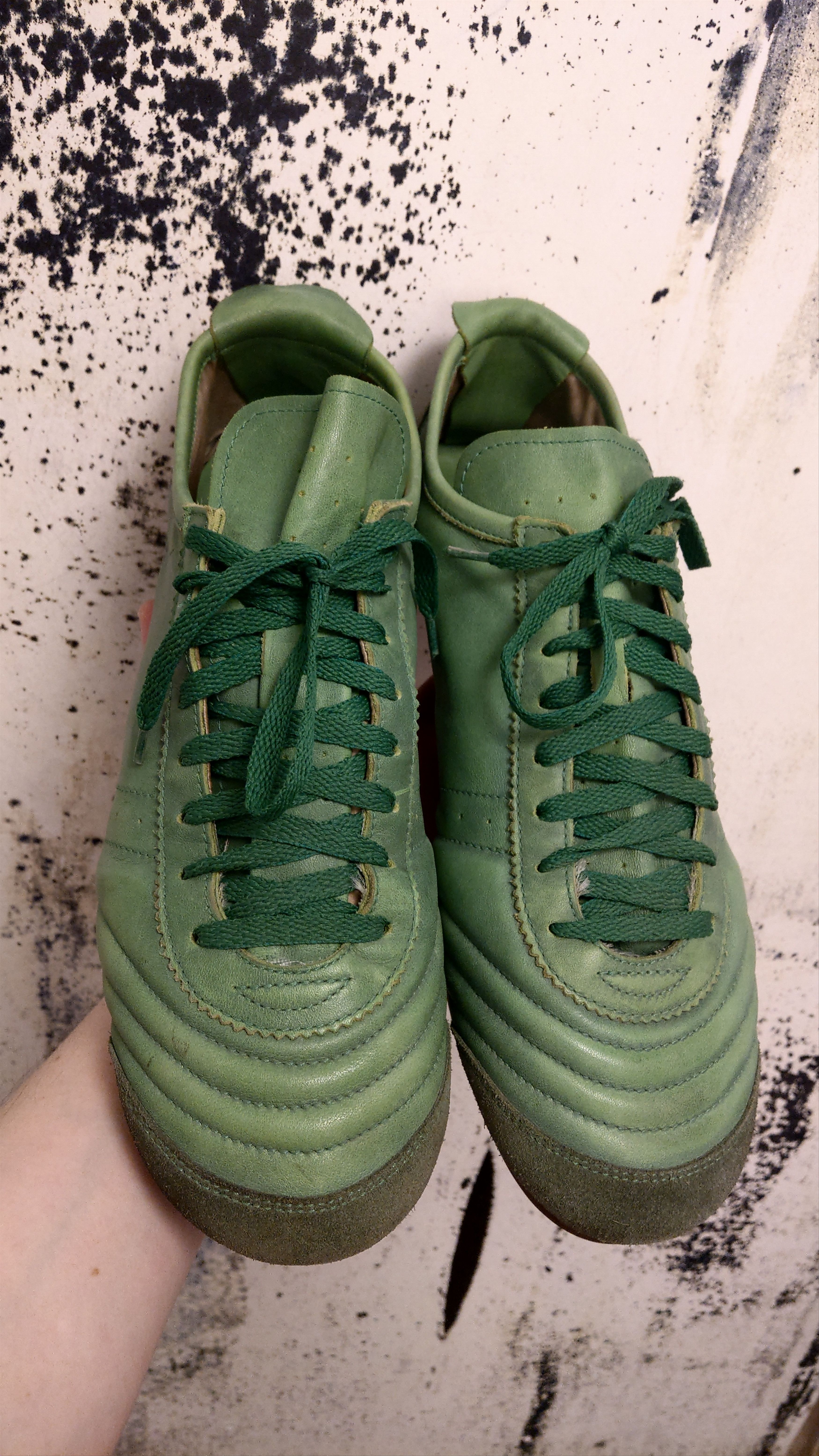 Dirk Bikkembergs Rare 100% Leather Trainers Soccer Football Vintage Sneakers Size US 12 / EU 45 - 2 Thumbnail