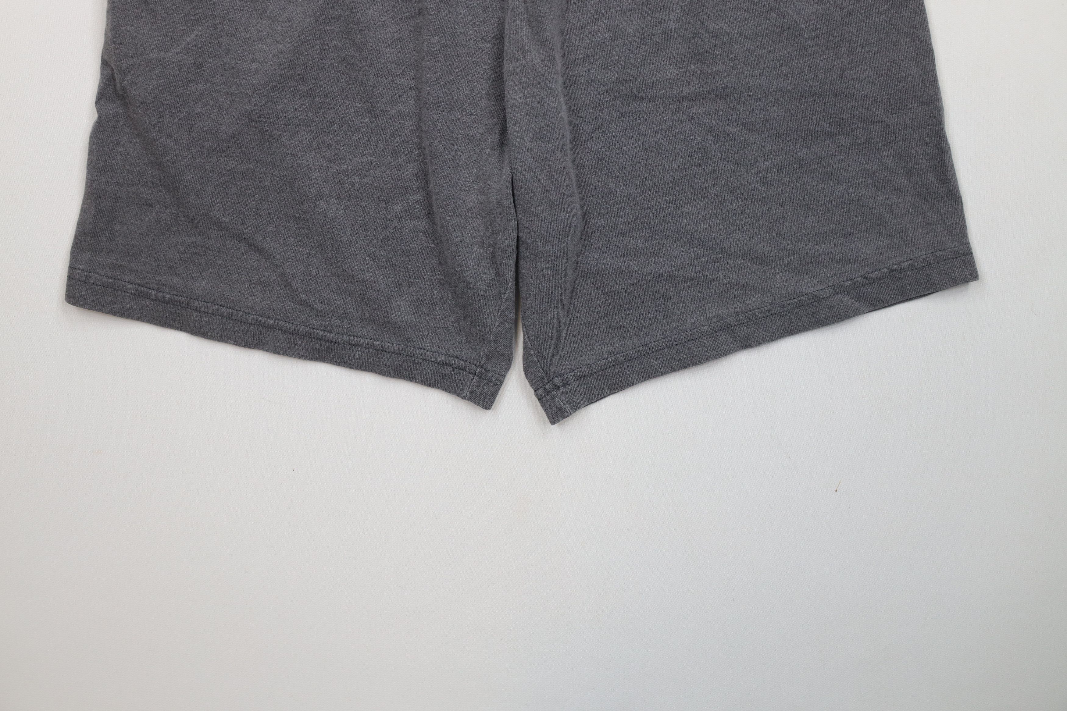 Vintage Vintage 90s Streetwear Blank Above Knee Cotton Shorts Gray Size US 32 / EU 48 - 4 Thumbnail