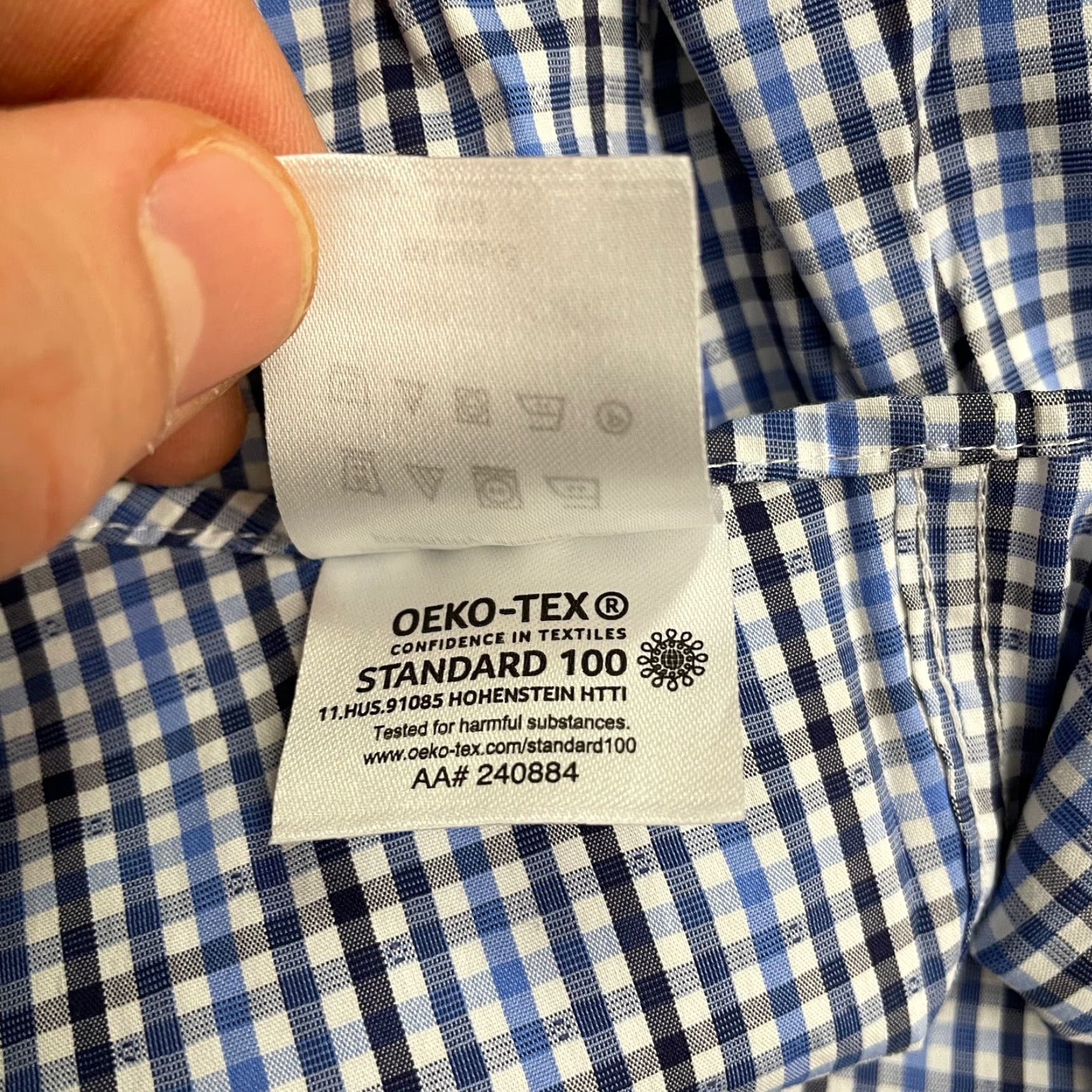 Michael Kors Michael Kors Slim Fit Travel Stretch Dress Shirt Mens 15 1/2 Medium Multi Plaid Size 40R - 6 Thumbnail