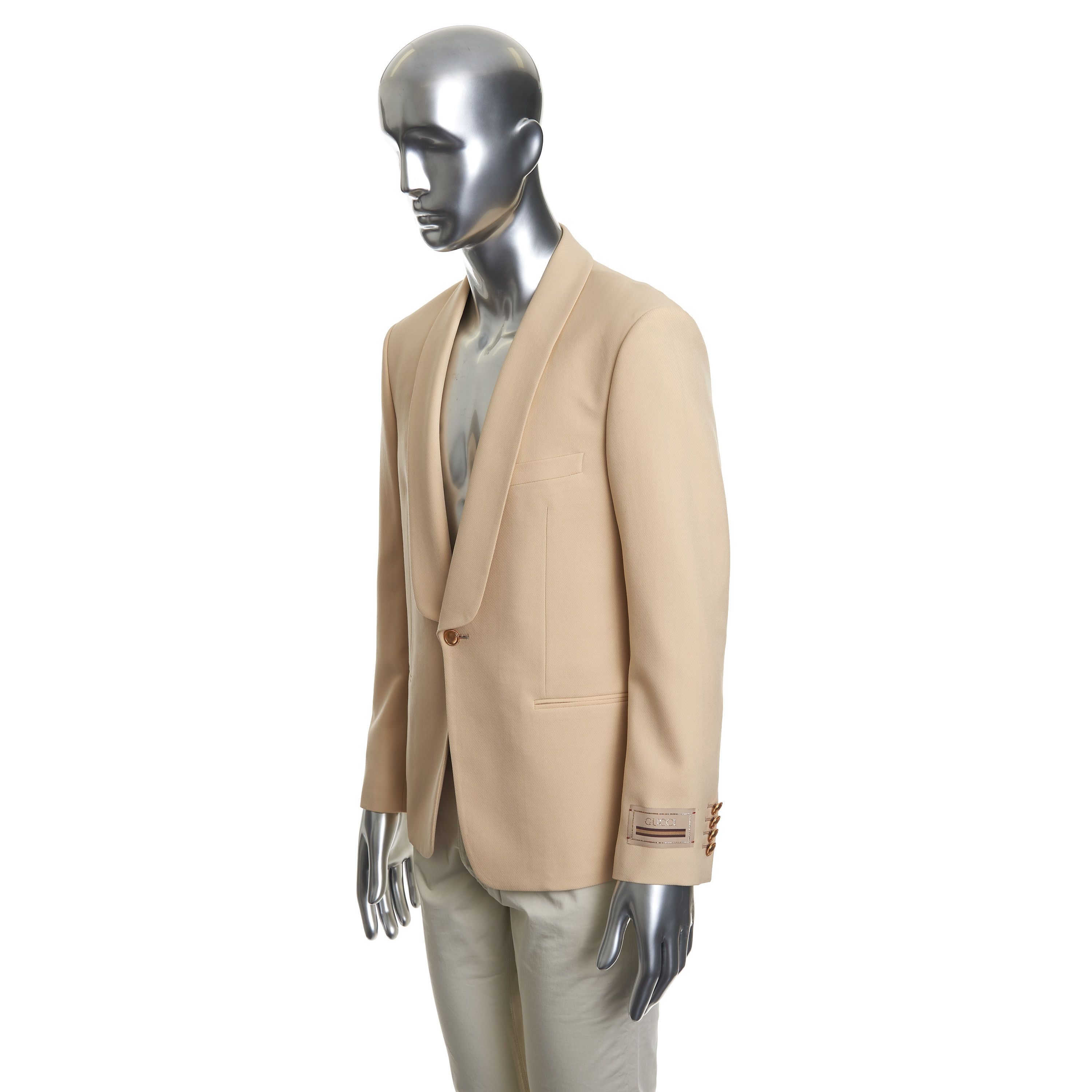 Gucci Single Breasted Jacket With Shawl Collar Size 38R - 3 Thumbnail