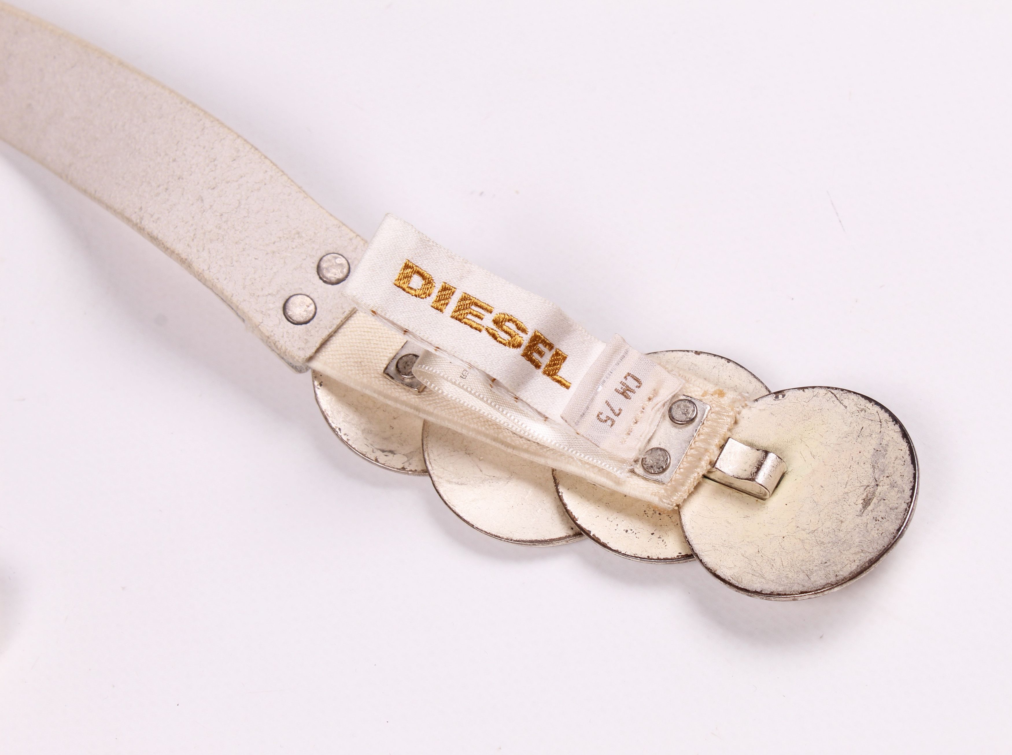 Diesel Vintage Diesel Leather Grunge Belt Size ONE SIZE - 3 Thumbnail