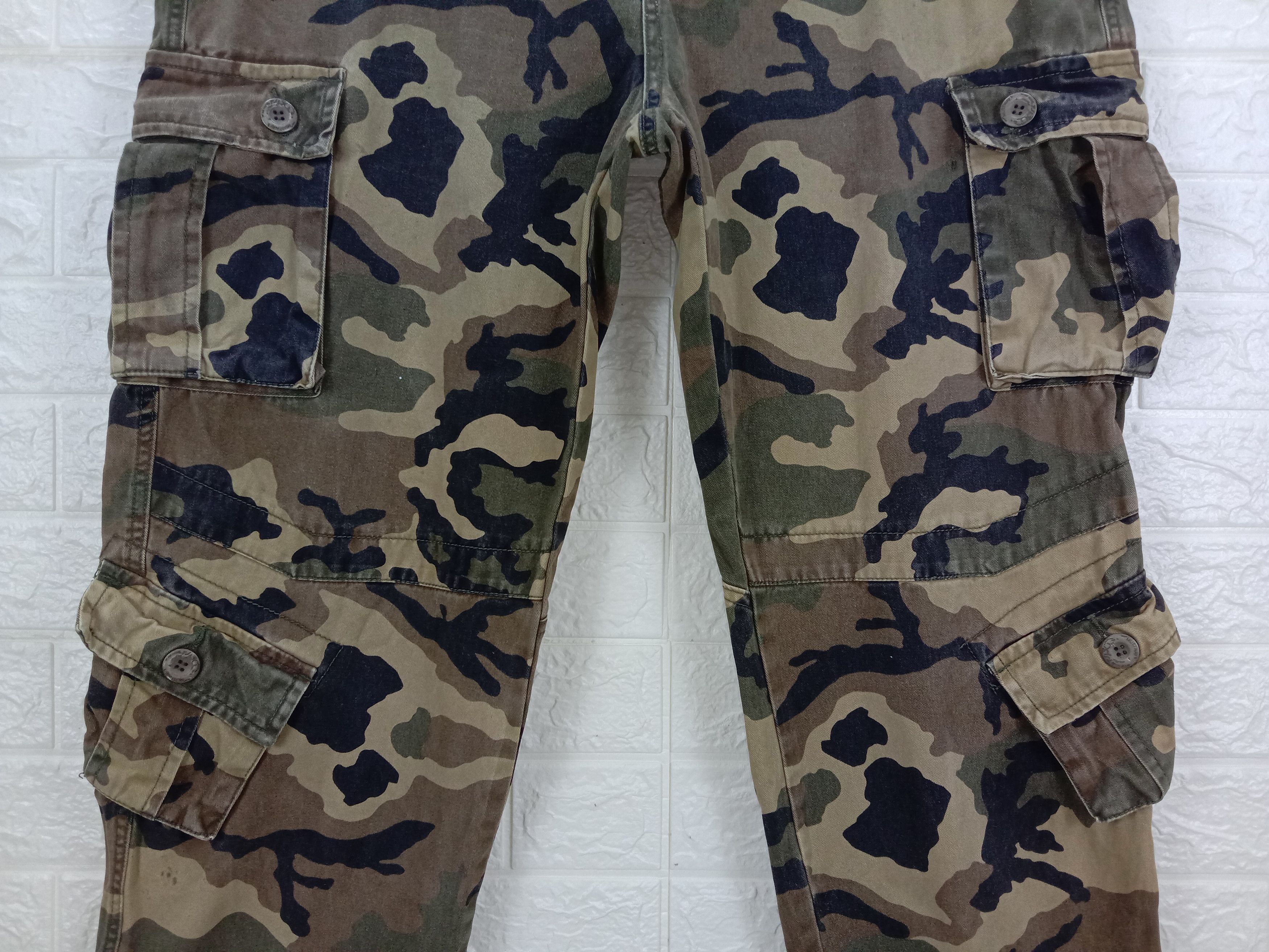Japanese Brand Vintage Camo Mustway Multi Pocket Cargo Pants Size US 38 / EU 54 - 3 Thumbnail