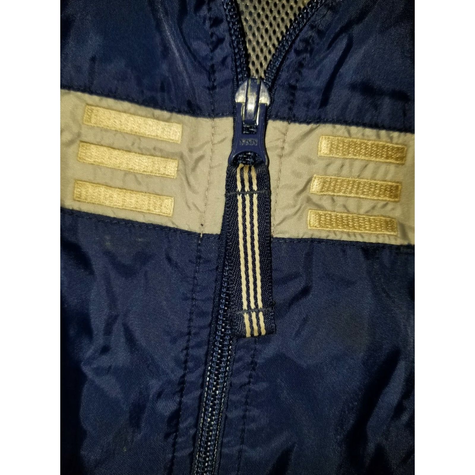 Adidas Vintage Adidas Full Zip Windbreaker Mens XL Grey Blue 90s Jacket Size US XL / EU 56 / 4 - 3 Thumbnail