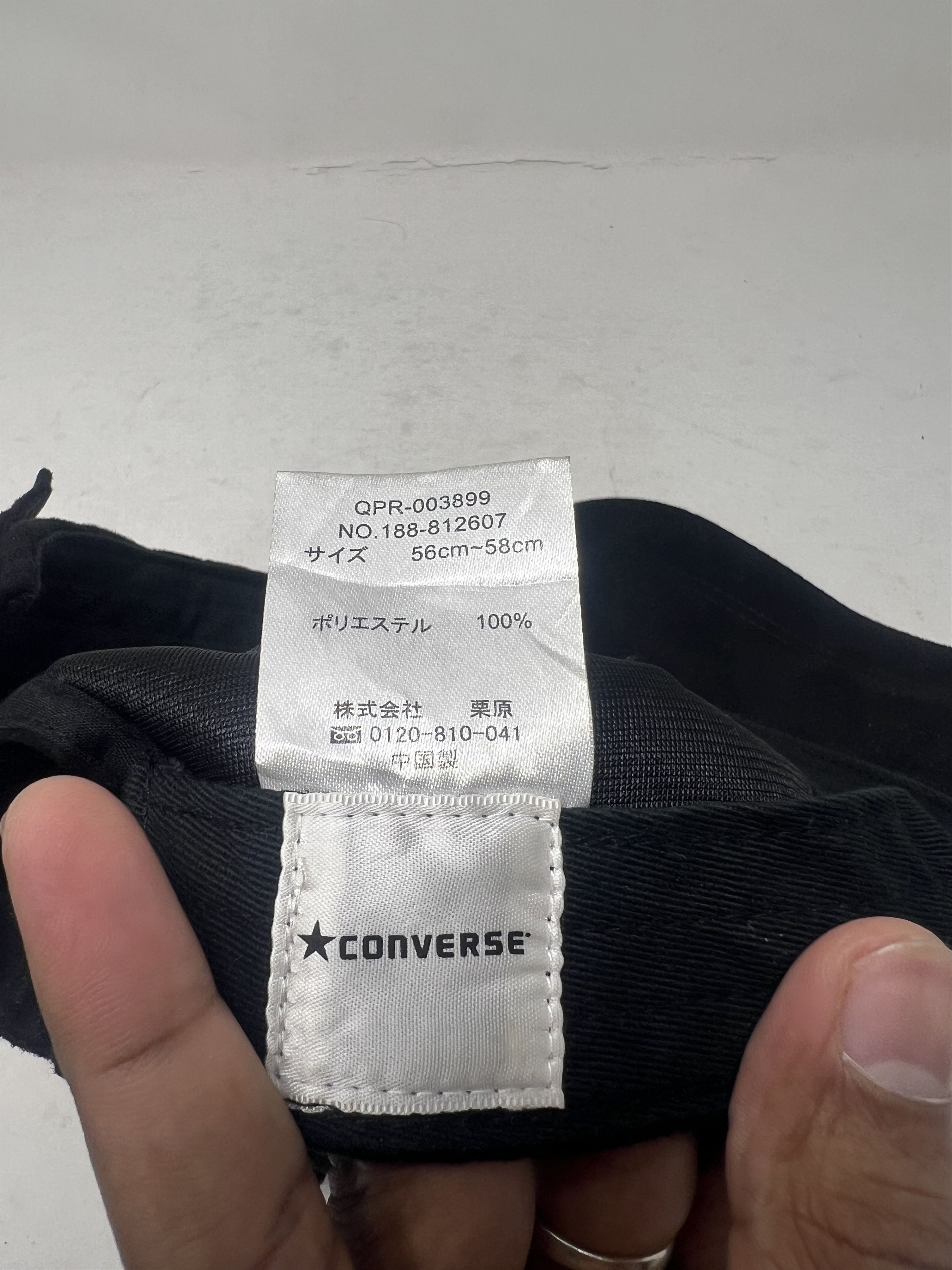 Converse Converse Spellout Velvet Black Hat Size ONE SIZE - 13 Thumbnail
