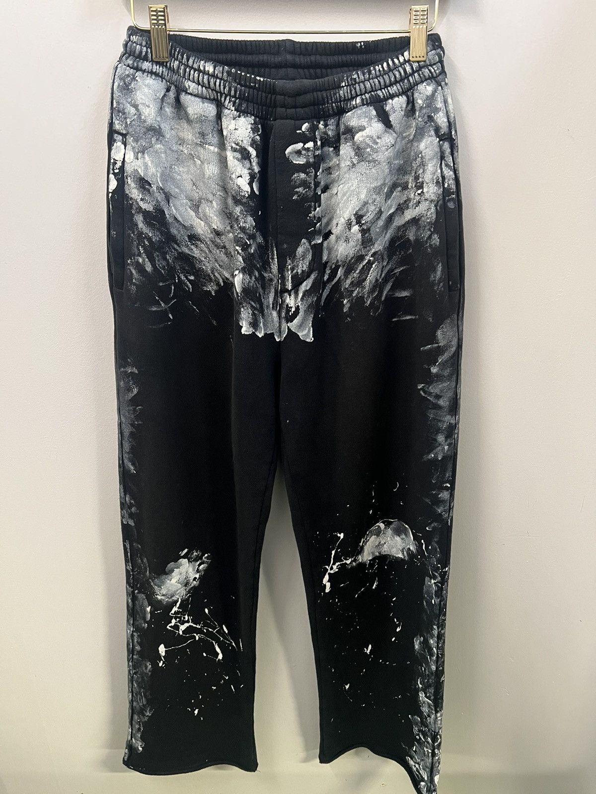 image of Balenciaga Painter Sweatpants in Black, Men's (Size 30)