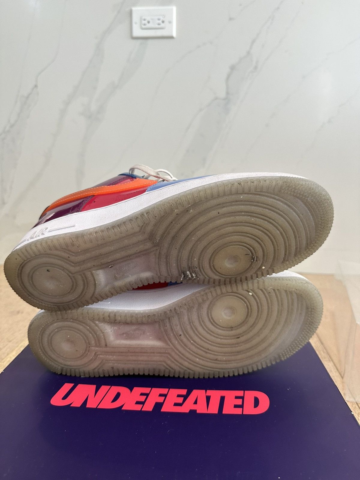 Nike × Undefeated Nike Air Force 1 Low Undefeated Multi-Patent Total Orange Size US 10 / EU 43 - 6 Thumbnail
