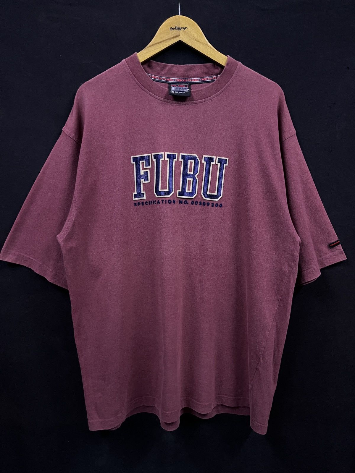 Fubu VINTAGE FUBU HIPHOP CHINOS CUTTING STYLE TSHIRT Size US XL / EU 56 / 4 - 1 Thumbnail