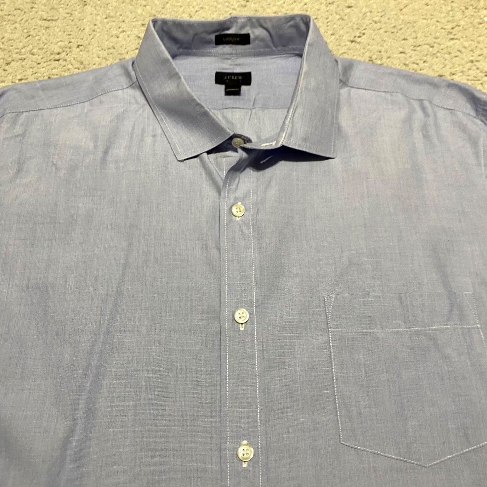 J.Crew J.CREW Ludlow Button-Up Shirt XL Blue Cotton Spandex Regular Mens Modern Classic Size US XL / EU 56 / 4 - 6 Thumbnail