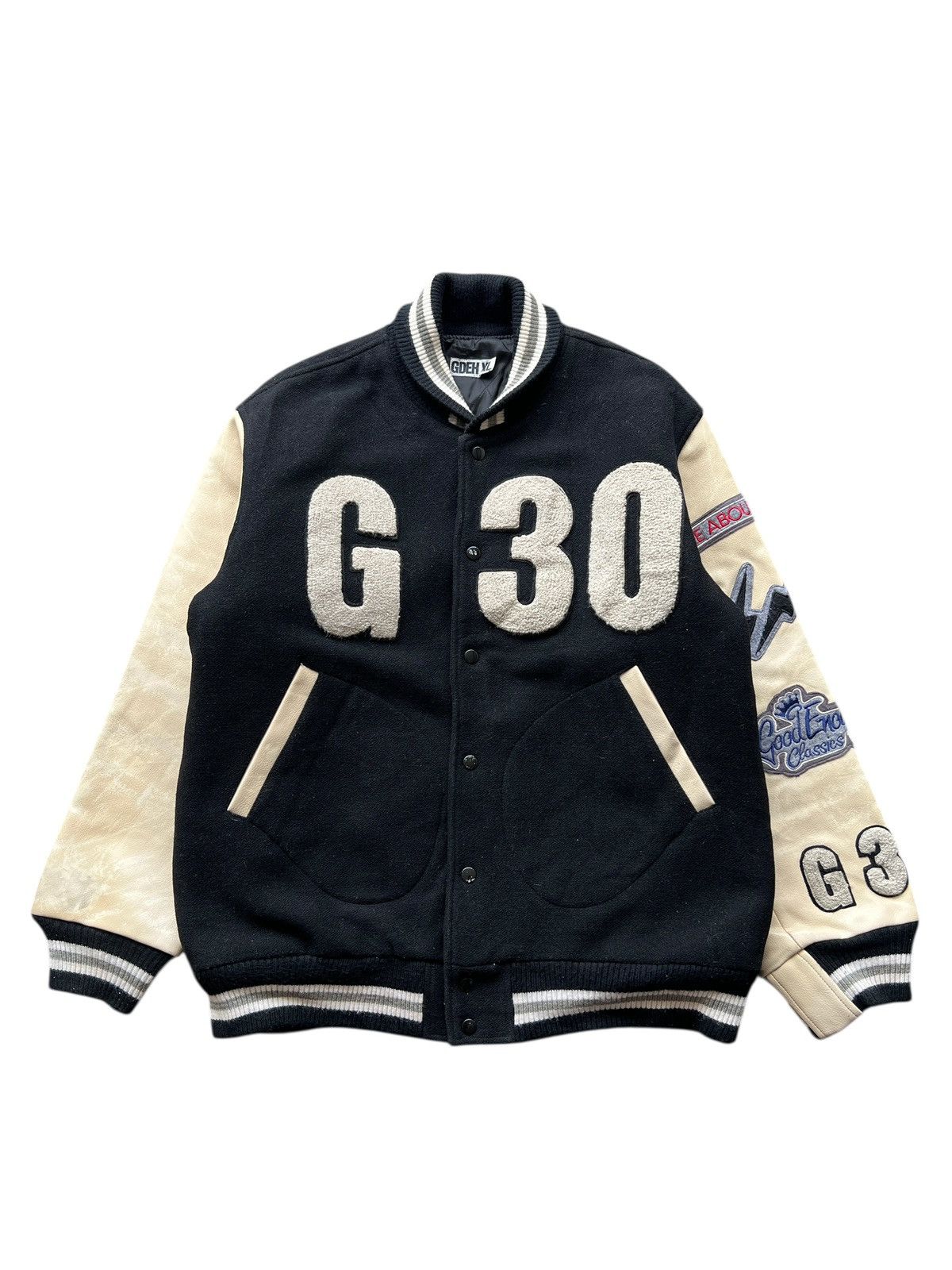 GOODENOUGH RARE VINTAGE GOOD ENOUGH CLASSIC 30G VARSITY BOMBER JACKET Size US XL / EU 56 / 4 - 2 Thumbnail