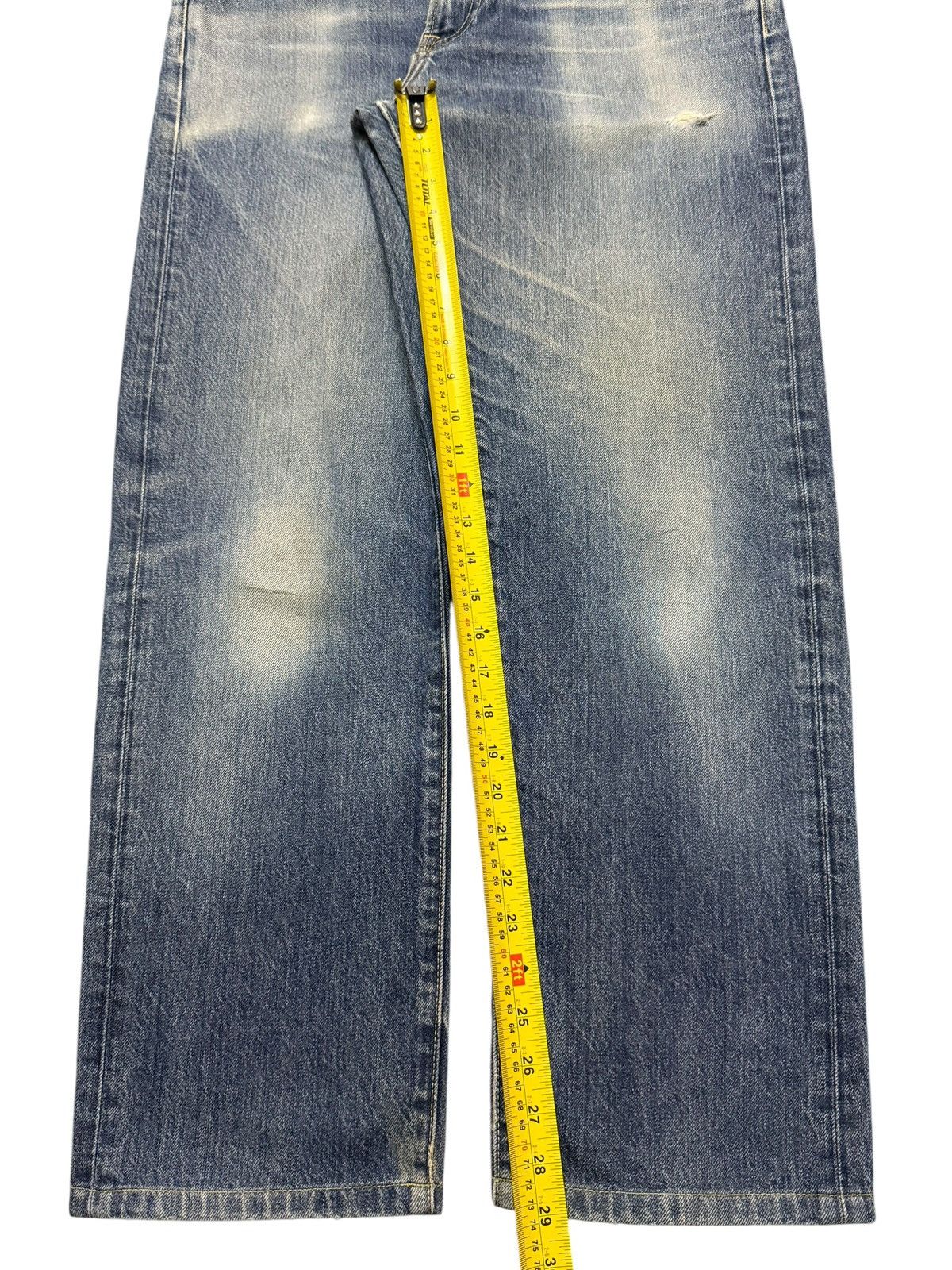 Uniqlo Vintage Y2K Japanese Uniqlo Blue Faded Wash Regular Fits Size US 33 - 11 Thumbnail