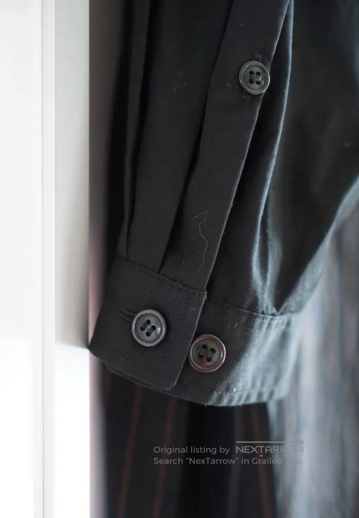 Yohji Yamamoto Black Striped Long. Size US L / EU 52-54 / 3 - 3 Thumbnail