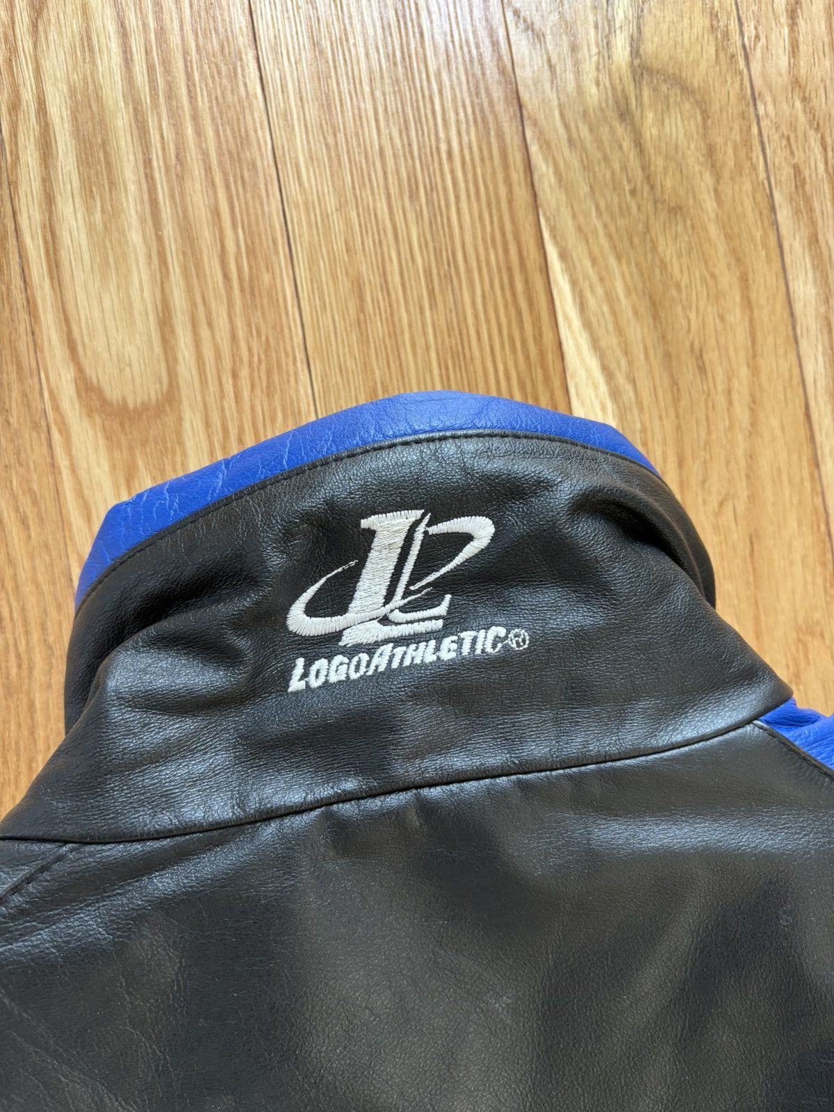 Logo Athletic Detroit Lions Logo 7 Sharktooth VTG 90s Leather Jacket L Size US L / EU 52-54 / 3 - 14 Thumbnail