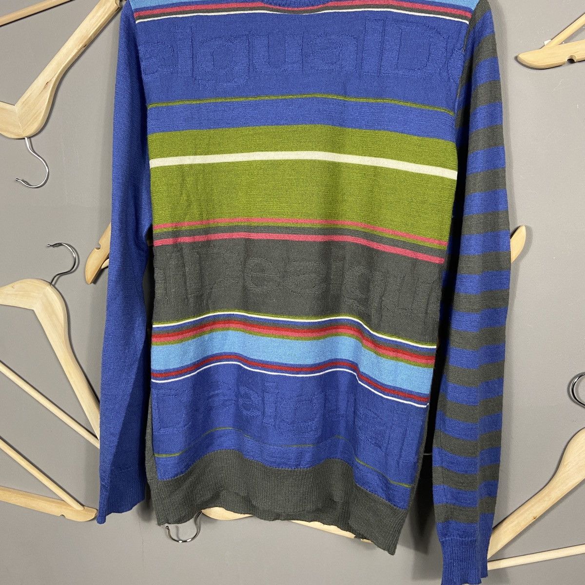 Desigual Desigual Abstract Overprint Art Knit Wool Sweater Size US L / EU 52-54 / 3 - 7 Thumbnail