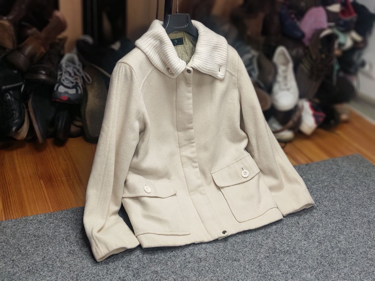 Japanese Brand Vtg 90's IY Basics by Issey Miyake Japan Wool Coat Jacket Size M / US 6-8 / IT 42-44 - 20 Thumbnail