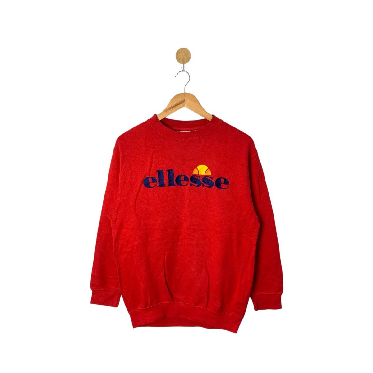 Ellesse Ellesse Sweatshirt Red Spellout Medium Size Pullover Size US M / EU 48-50 / 2 - 1 Thumbnail