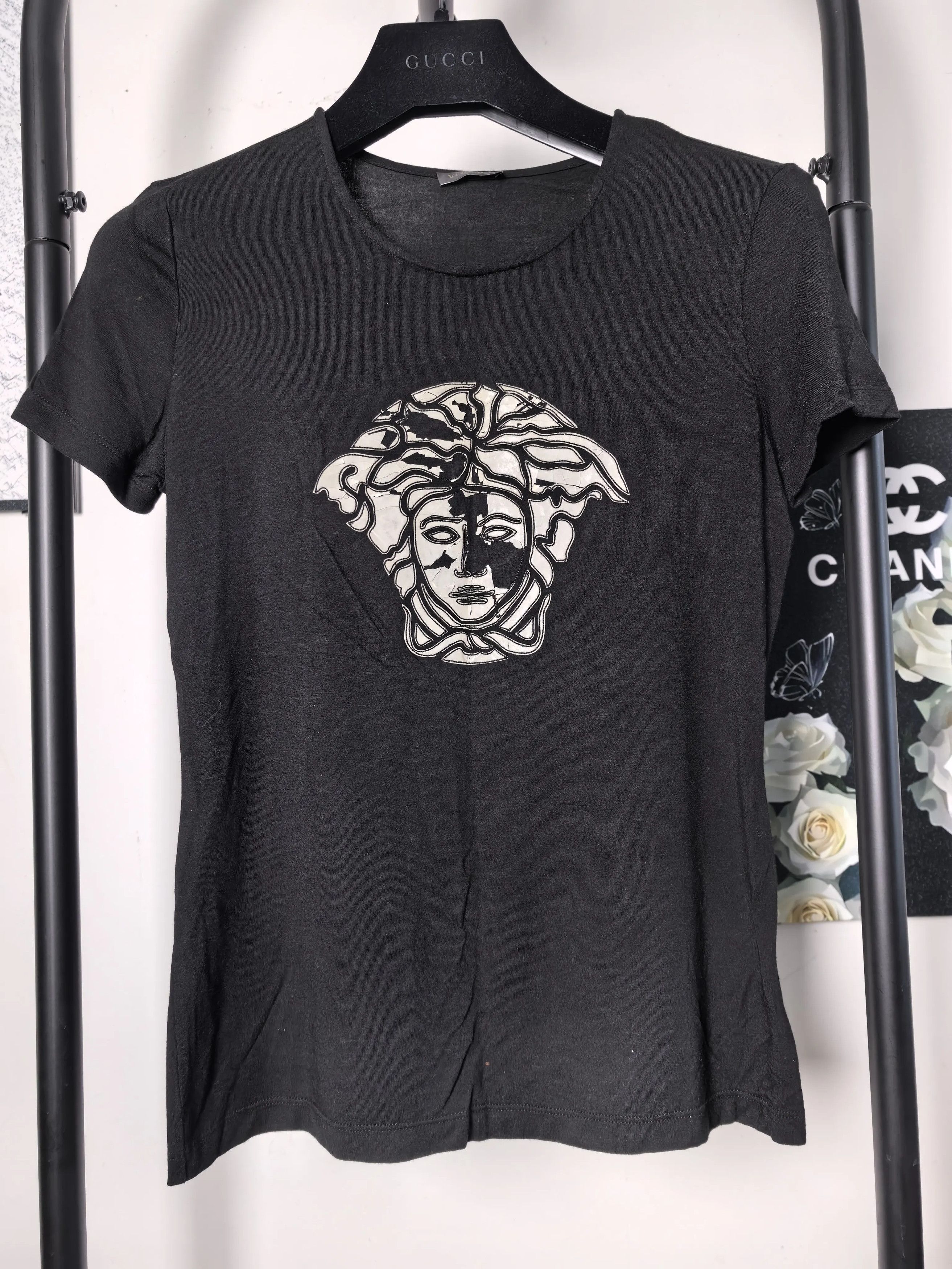 Versace Versace Printed White T-Shirt m Men Size US M / EU 48-50 / 2 - 1 Thumbnail