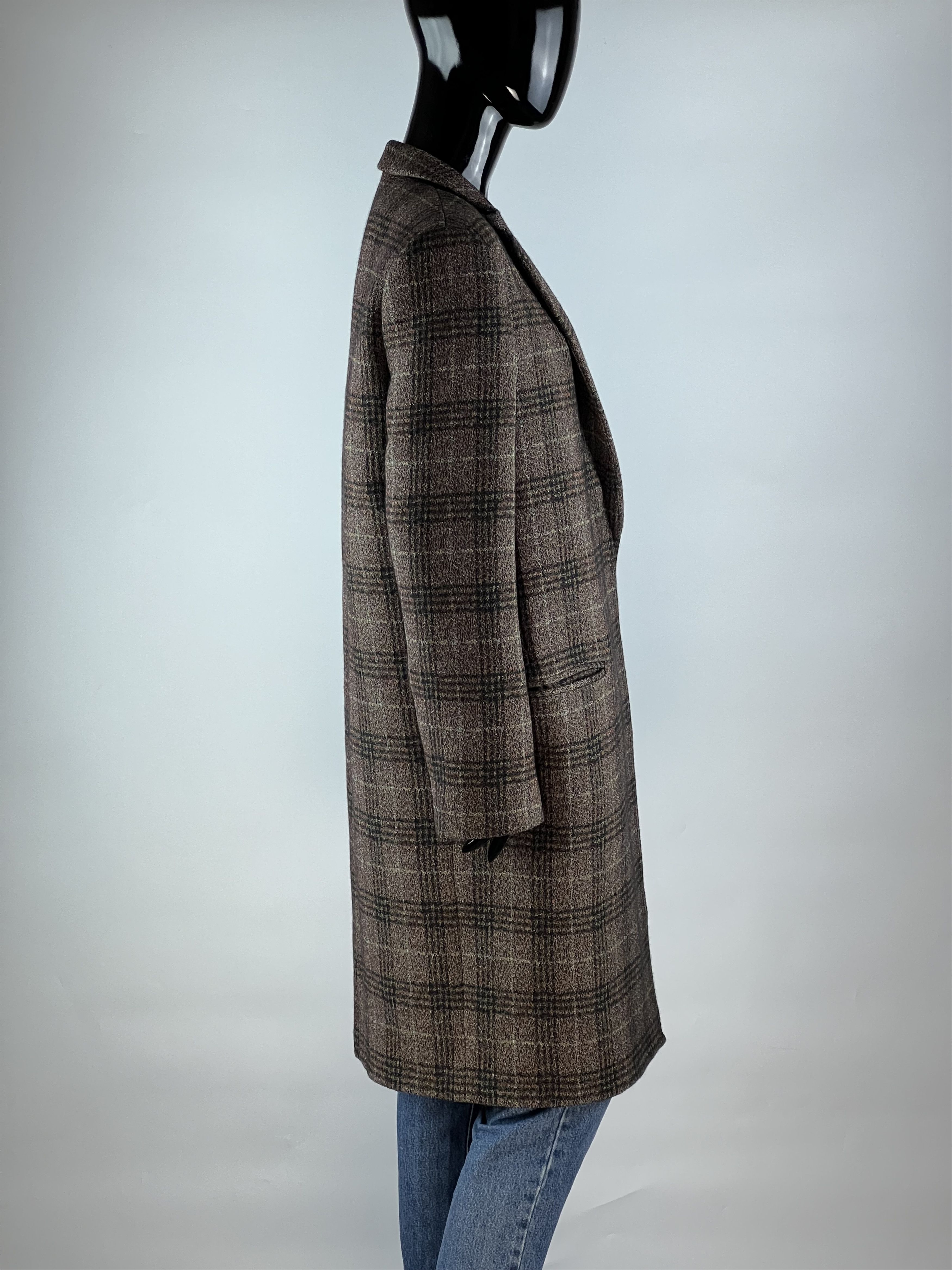 Theory Theory Women's Multicolor Checked Wool Coat Size M / US 6-8 / IT 42-44 - 2 Thumbnail