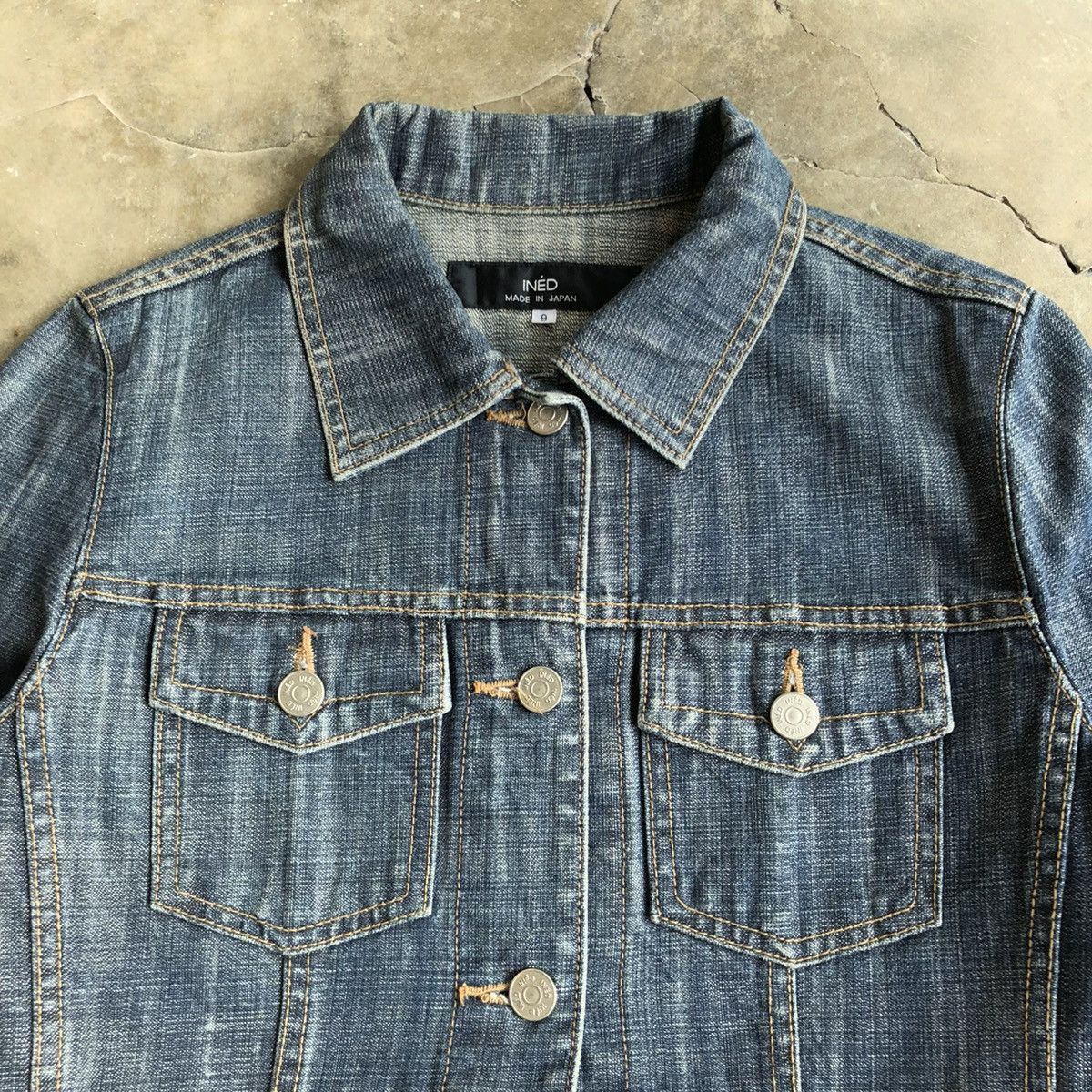 Yohji Yamamoto 🇯🇵 Vintage Ined Japan by Yohji Yamamoto Cropped Denim Jacket Size US XS / EU 42 / 0 - 3 Thumbnail