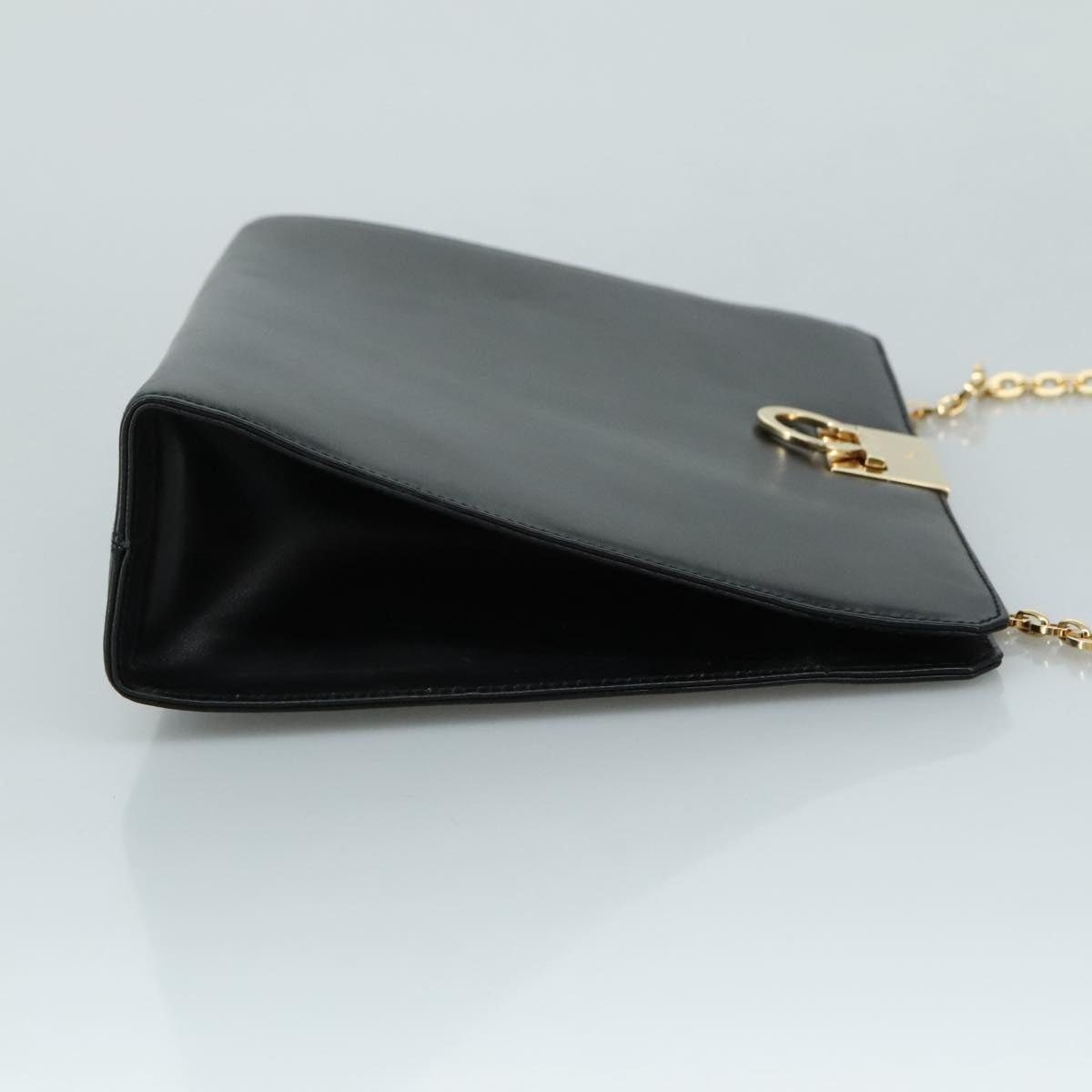Salvatore Ferragamo Salvatore Ferragamo Gancini Shoulder Bag Leather Black Gold Size ONE SIZE - 3 Thumbnail