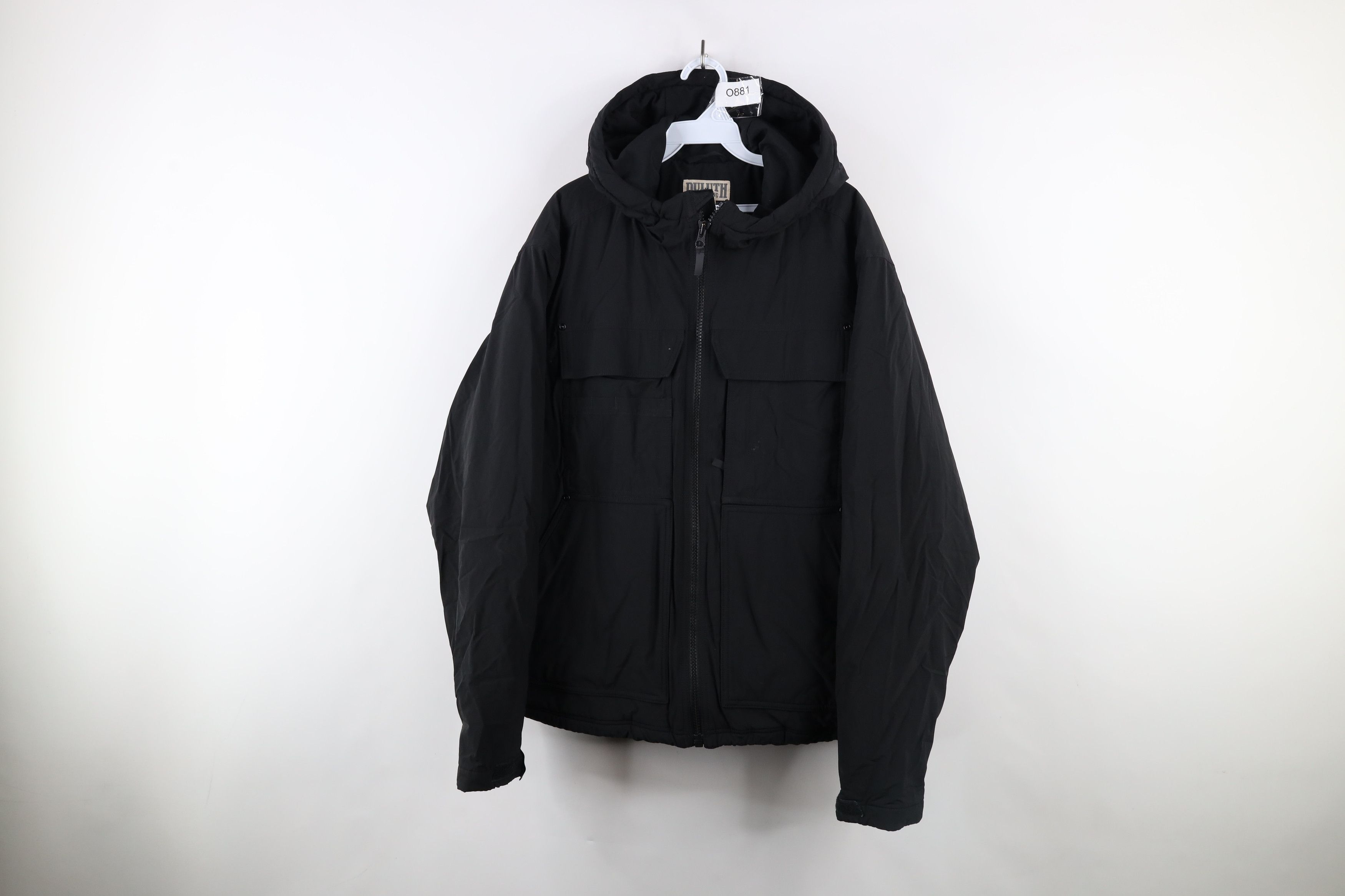 Duluth Trading Company × Vintage Duluth Trading Co Full Zip Tactical Hooded Puffer Jacket Size US L / EU 52-54 / 3 - 1 Thumbnail