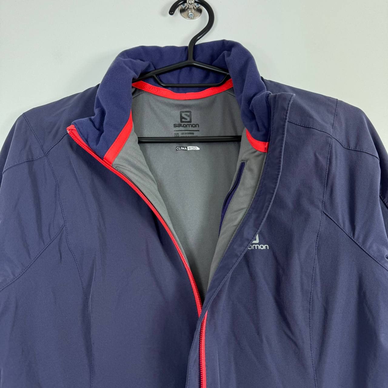 Salomon Salomon ClimaWind Jacket Womens Blue Full Zip Running L Size XS / US 0-2 / IT 36-38 - 3 Thumbnail