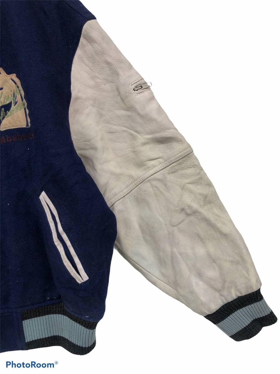 ABAHOUSE Vintage 80s Abahouse Japan Varsity Jacket Wool Leather Size US L / EU 52-54 / 3 - 4 Thumbnail