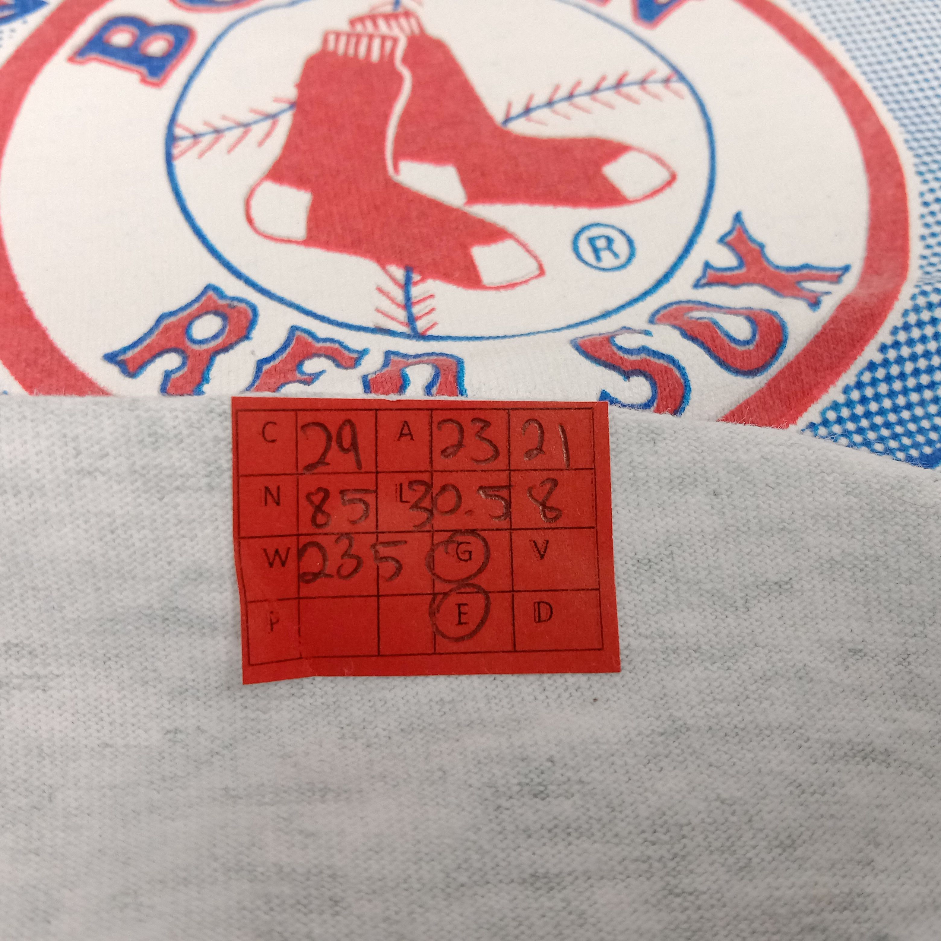 Fruit Of The Loom × MLB × Vintage Red Sox Boston Professional Baseball Team Vintage Tshirt Size US XL / EU 56 / 4 - 9 Thumbnail