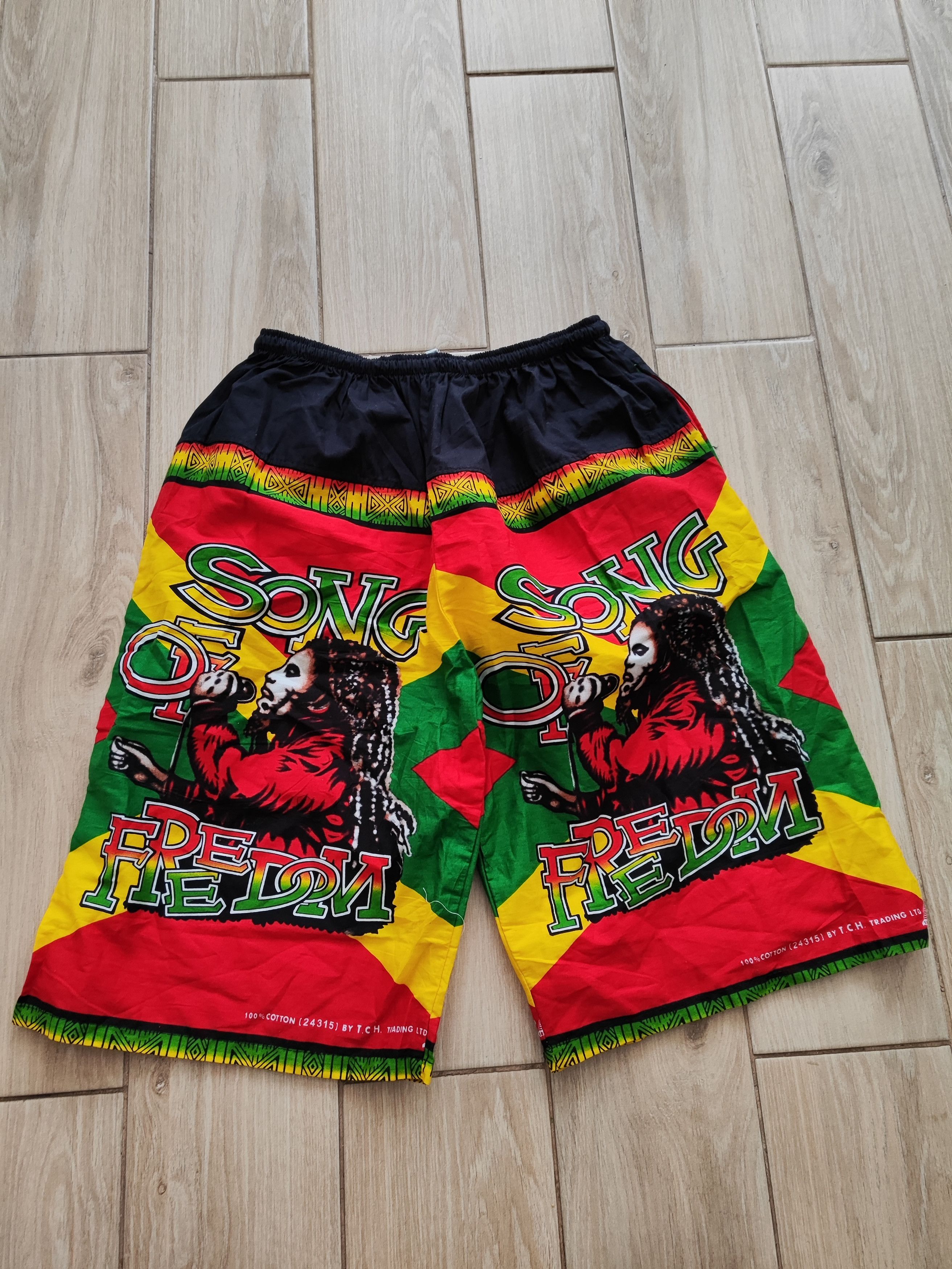 Vintage Rasta Reggae Shorts – Song of Freedom Size US 32 / EU 48 - 1 Thumbnail