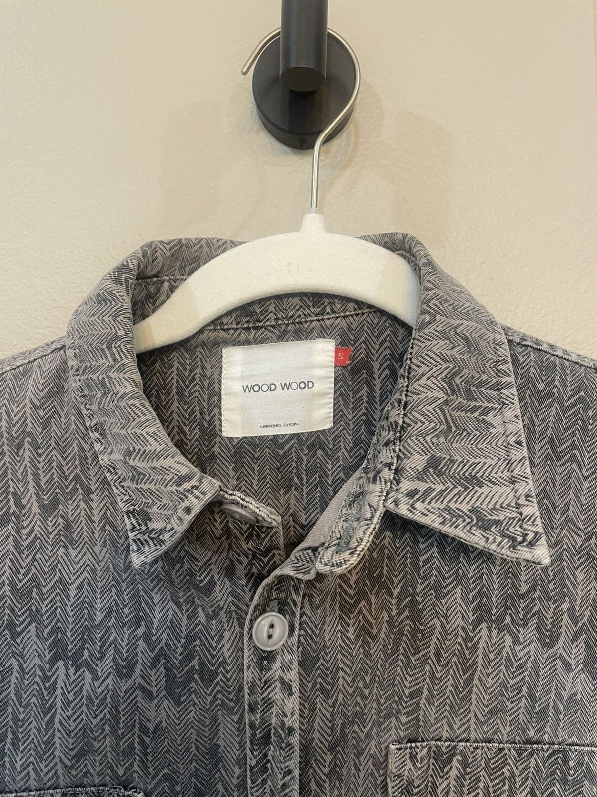 Wood Wood Wood Wood Herringbone Print Buttondown Size US S / EU 44-46 / 1 - 2 Thumbnail
