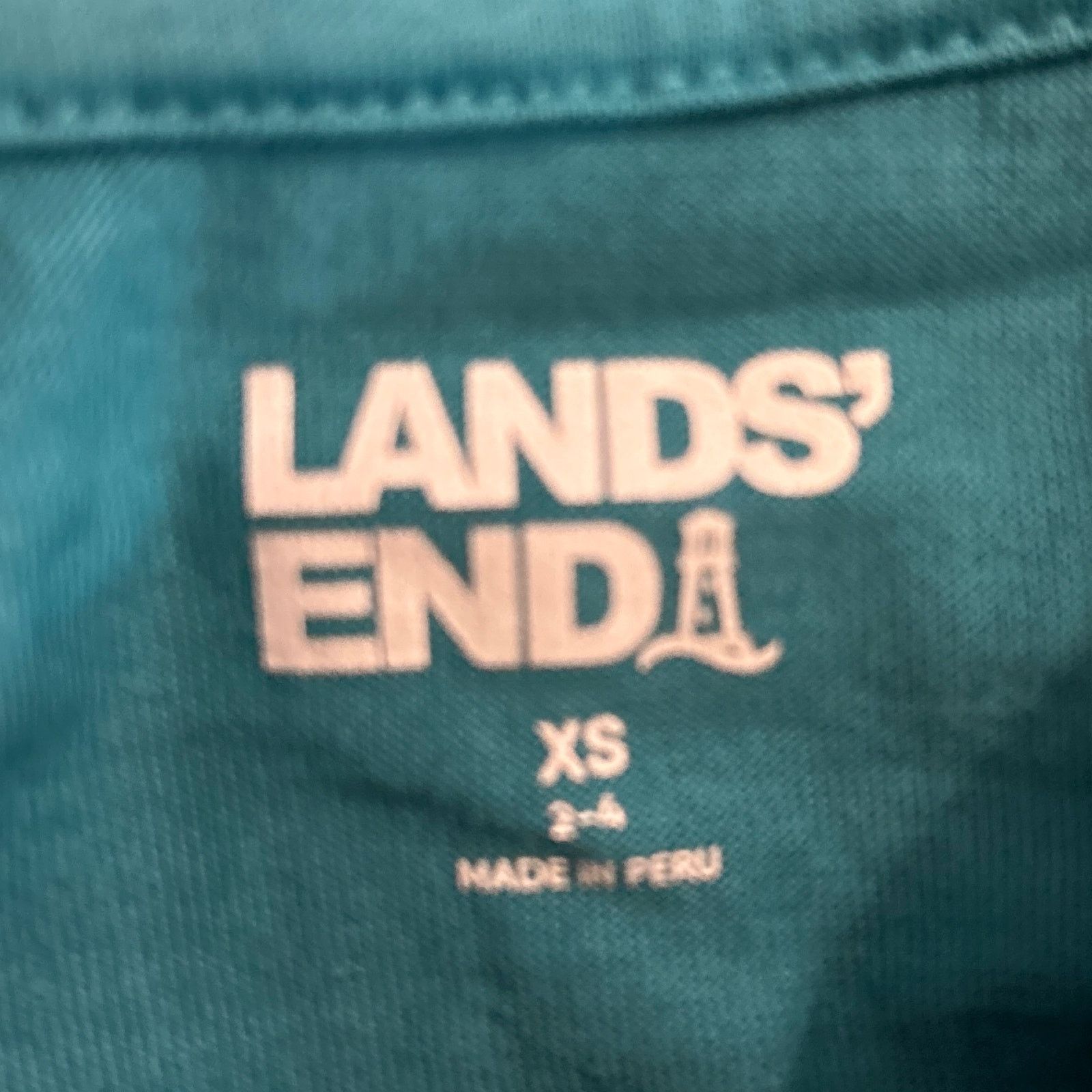 Lands' End Lands End Womens Green Hoodie XS 2 - 4 Size XS / US 0-2 / IT 36-38 - 3 Thumbnail