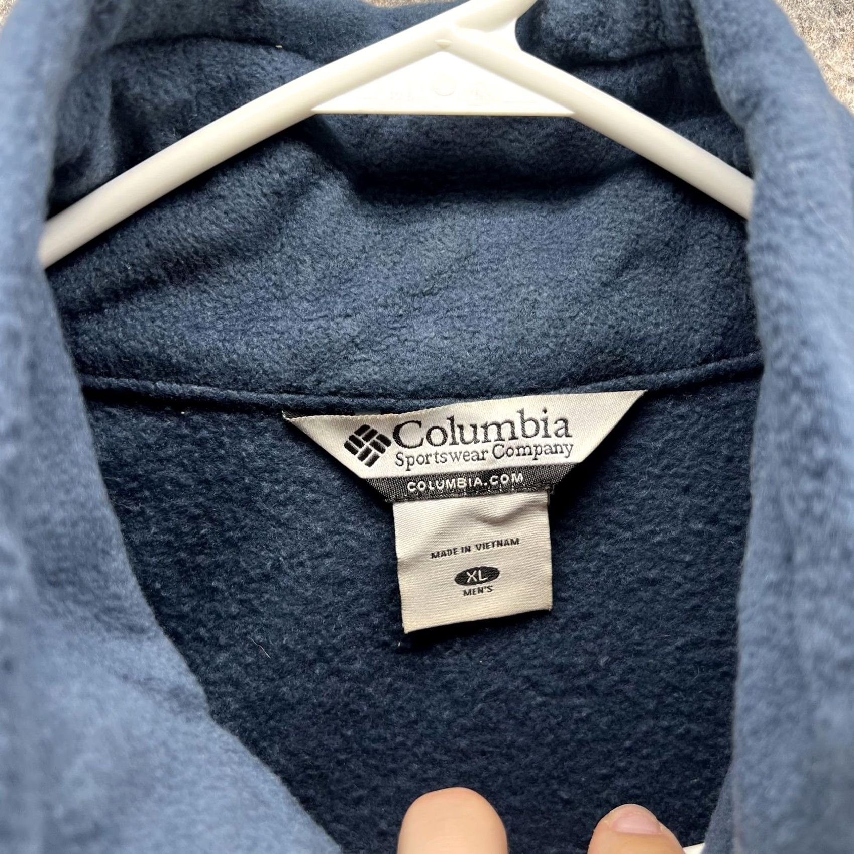 Layer 8 Columbia Jacket Mens XL Blue Fleece Full Zip Outdoor Hiking Warm Casual Layer Size US XL / EU 56 / 4 - 3 Thumbnail