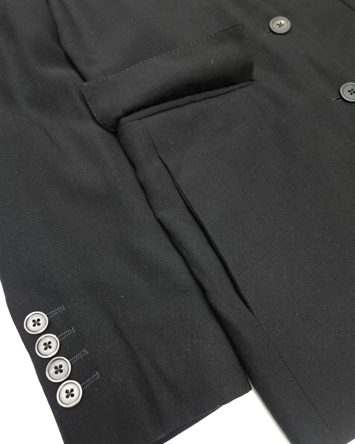 Ann Demeulemeester Ann Demeulemeester Collarless Blazer Jacket Size S / US 4 / IT 40 - 4 Thumbnail