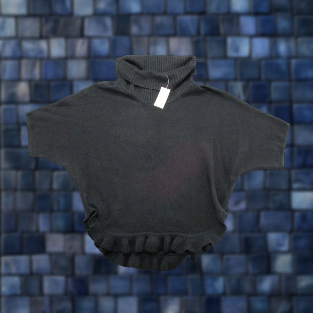 Vintage Studio Works Black Short Sleeve Turtleneck Sweater Women S Pullover New Size S / US 4 / IT 40 - 1 Thumbnail