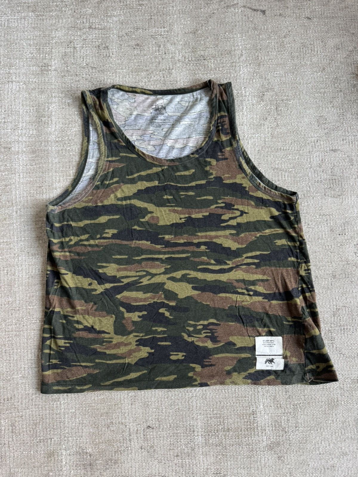 Stussy Stussy camo cotton tank sz L Size US L / EU 52-54 / 3 - 1 Thumbnail