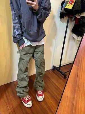 Japanese Brand × Jean Vintage logging casual rare cargo trousers Size US 32 / EU 48 - 3 Thumbnail