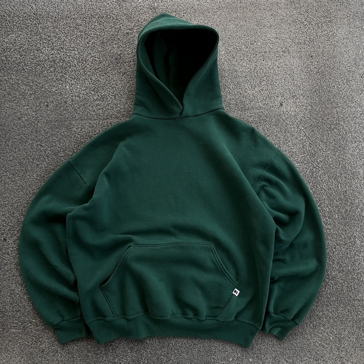 image of Russell Athletic Vintage 90’S Made In Usa Russel Athletic Hoodie in Green, Men's (Size XL)