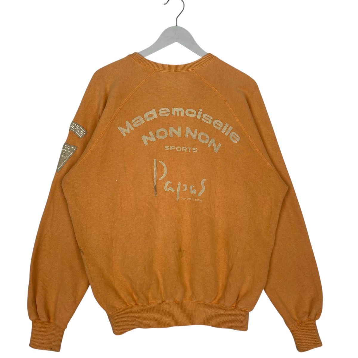 Other Vintage 90s Papas Crewneck Sweatshirt Orange Pullover Size L Size US L / EU 52-54 / 3 - 8 Thumbnail