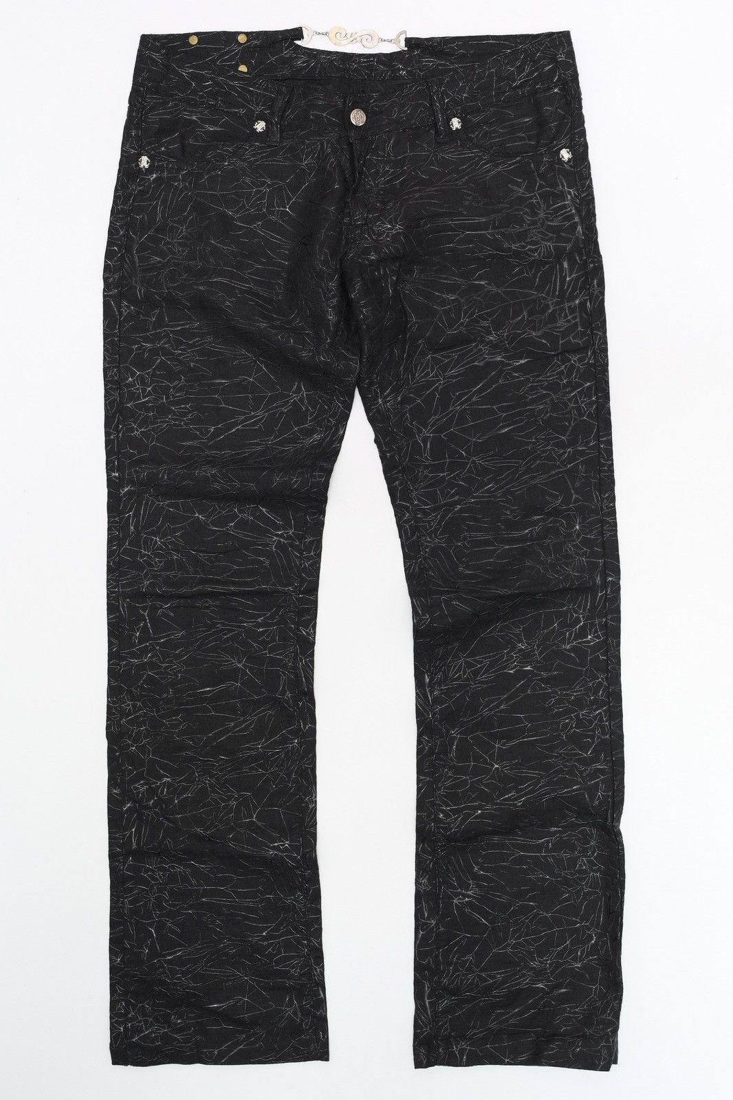 Roberto Cavalli Roberto Cavalli Vintage Printed Web Pants Black Size 27" / US 4 / IT 40 - 1 Thumbnail