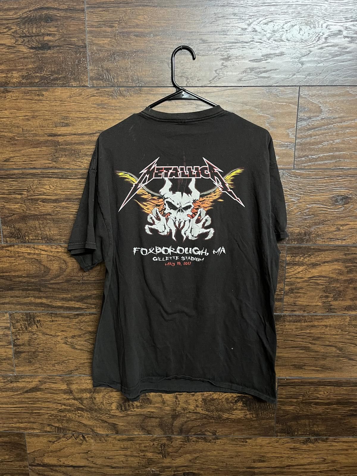 Designer Metallica T-shirt - World Wired Tour 2017 Foxboro Stadium XL Size US XL / EU 56 / 4 - 2 Thumbnail