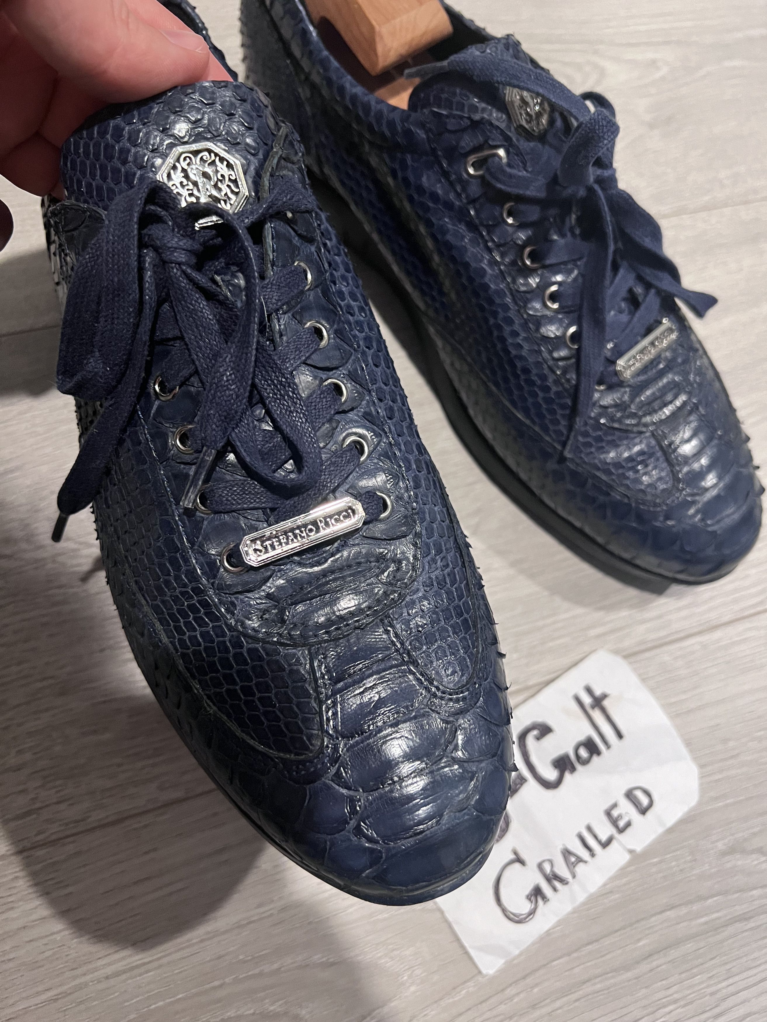 Stefano Ricci Stefano Ricci Ostrich sneakers! Rare! Size US 9 / EU 42 - 2 Thumbnail