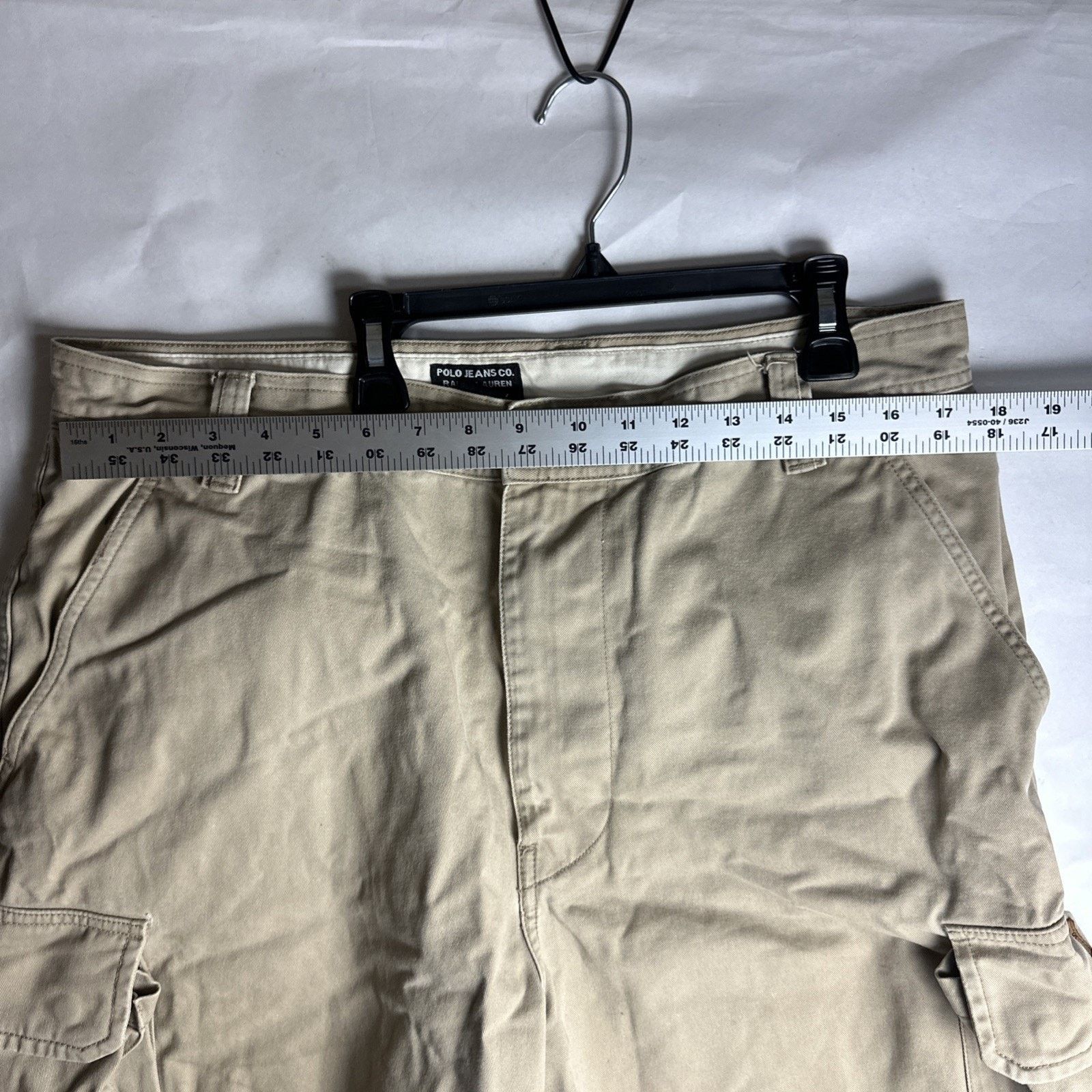 Polo Ralph Lauren Polo Jeans Co Cargo Shorts Size 36 Beige Canvas Authentic Size US 36 / EU 52 - 12 Thumbnail